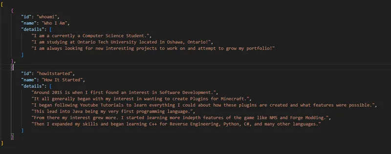 Portfolio v1 Screenshot 5